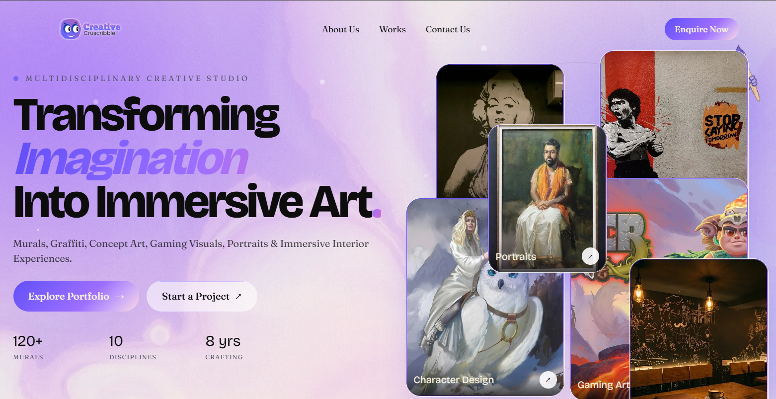 Creative Cruscribble — Multidisciplinary art studio portfolio